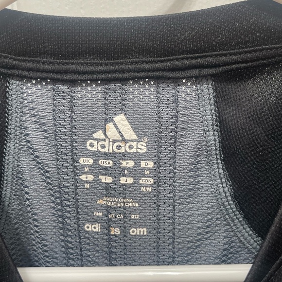 Adidas short sleeve shirt blue gray - Picture 3 of 13